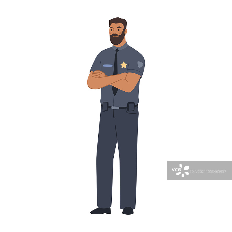 警察、保安或安保角色图片素材