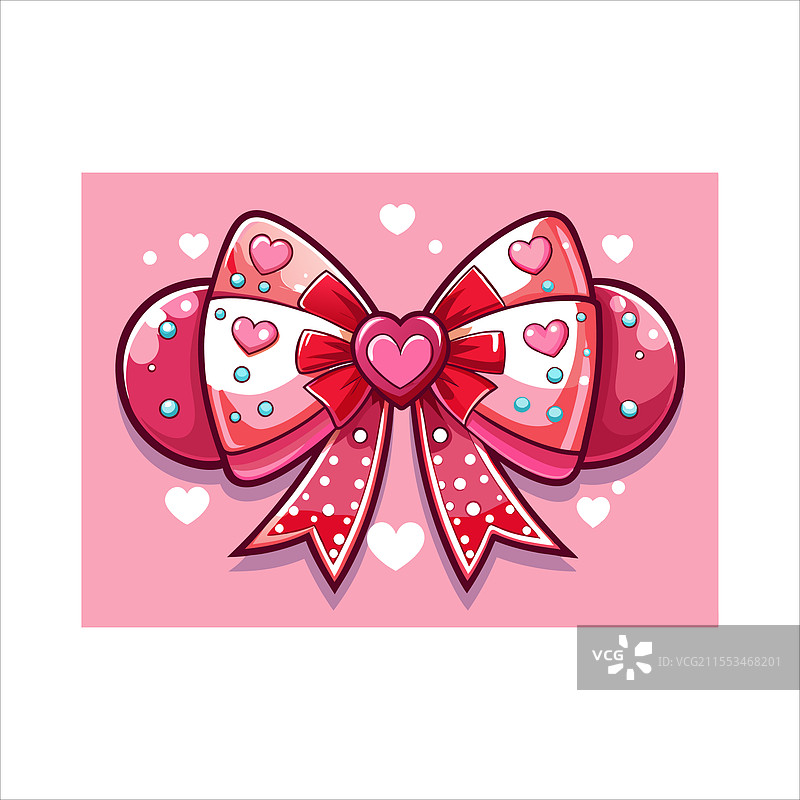 波点蝴蝶结图片素材