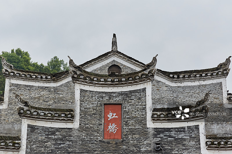 湖南省湘西土家族苗族自治州凤凰古镇凤凰古城虹桥图片素材