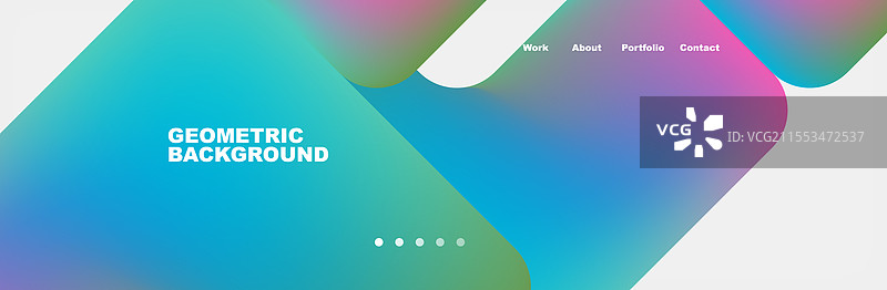 明亮色彩的箭头和圆形方块图片素材