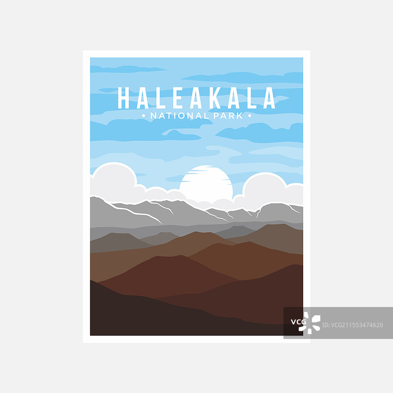 哈雷阿卡拉国家公园海报图片素材