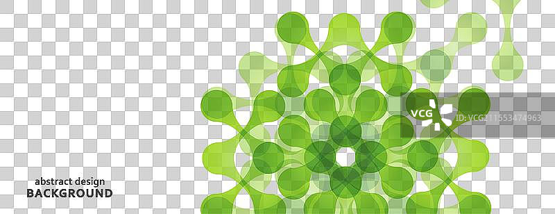 带有抽象图形的横幅相互连接图片素材