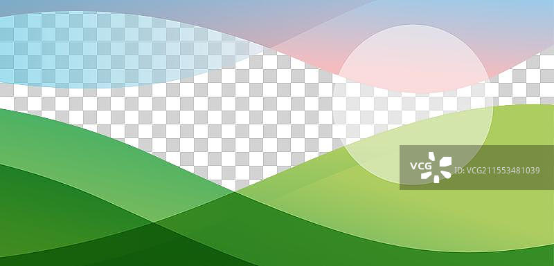 美丽的抽象风景全景图图片素材