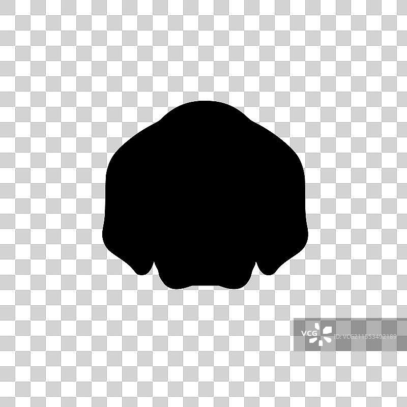 狗 - 极简风格的平面标志图片素材