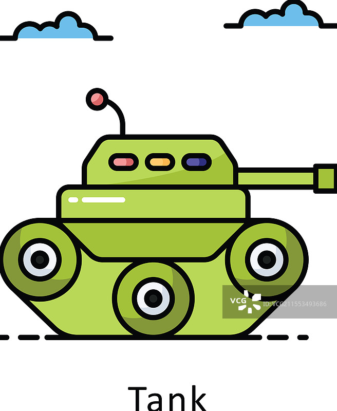 填充轮廓的水箱图片素材