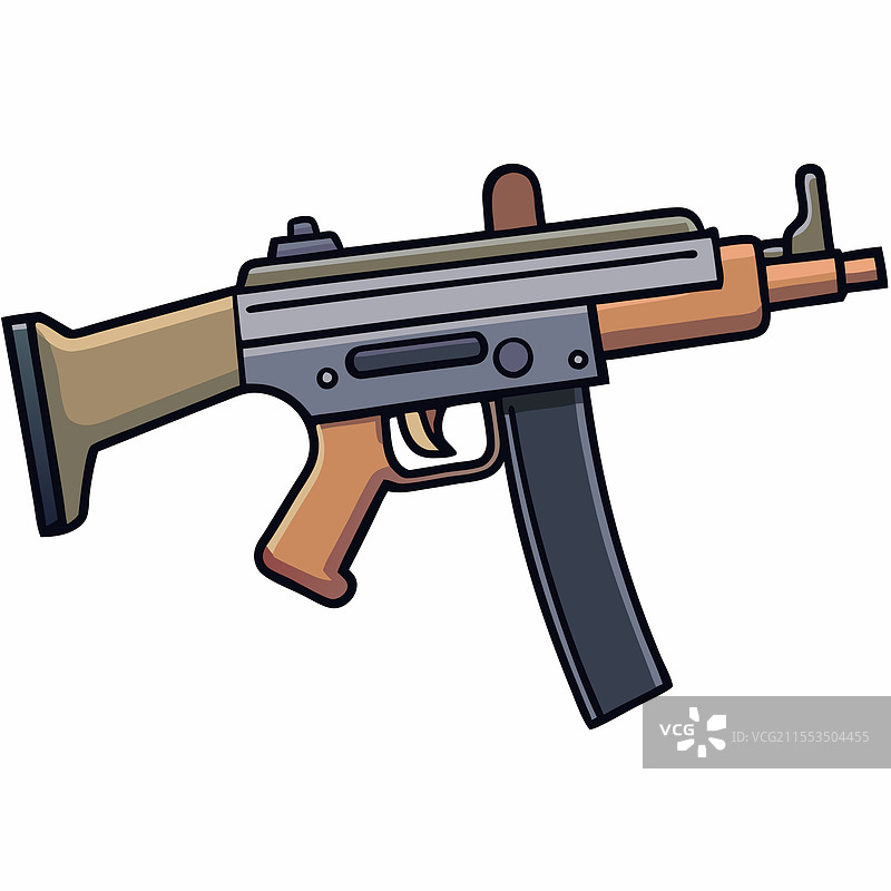 黑克勒-科赫 MP5 手枪 警用武器设计图片素材