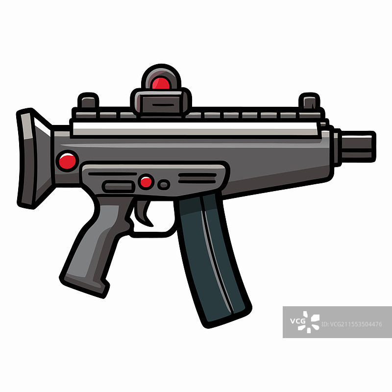 黑克勒-科赫 MP5 手枪 警用武器设计图片素材