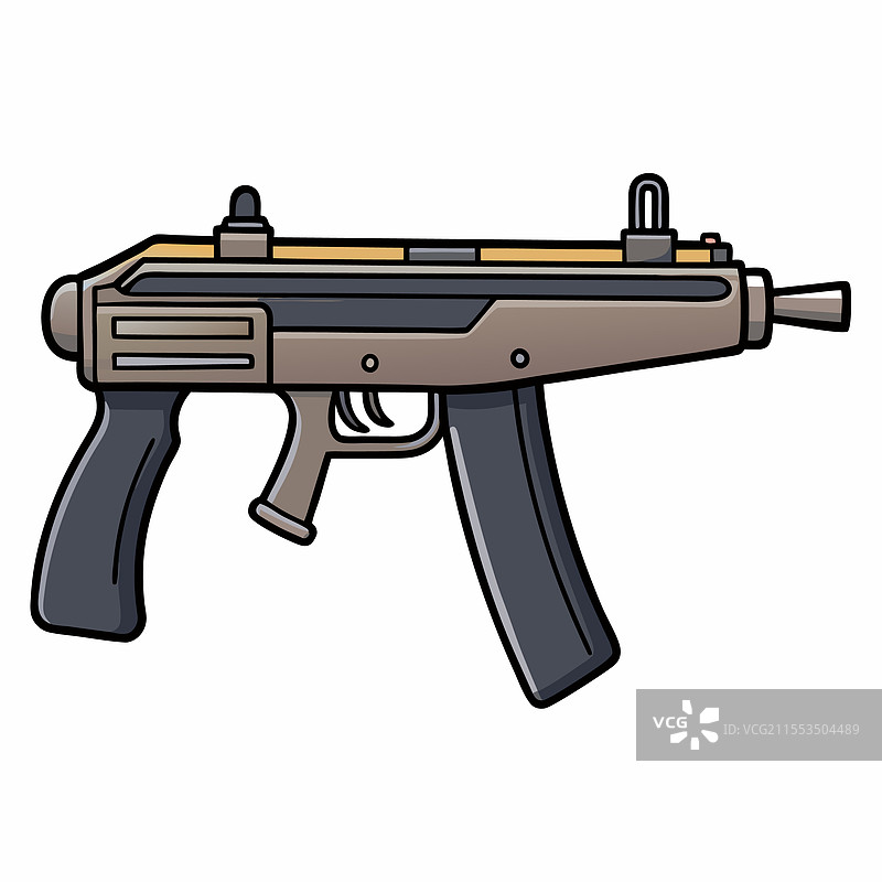 黑克勒-科赫 MP5 手枪 警用武器设计图片素材