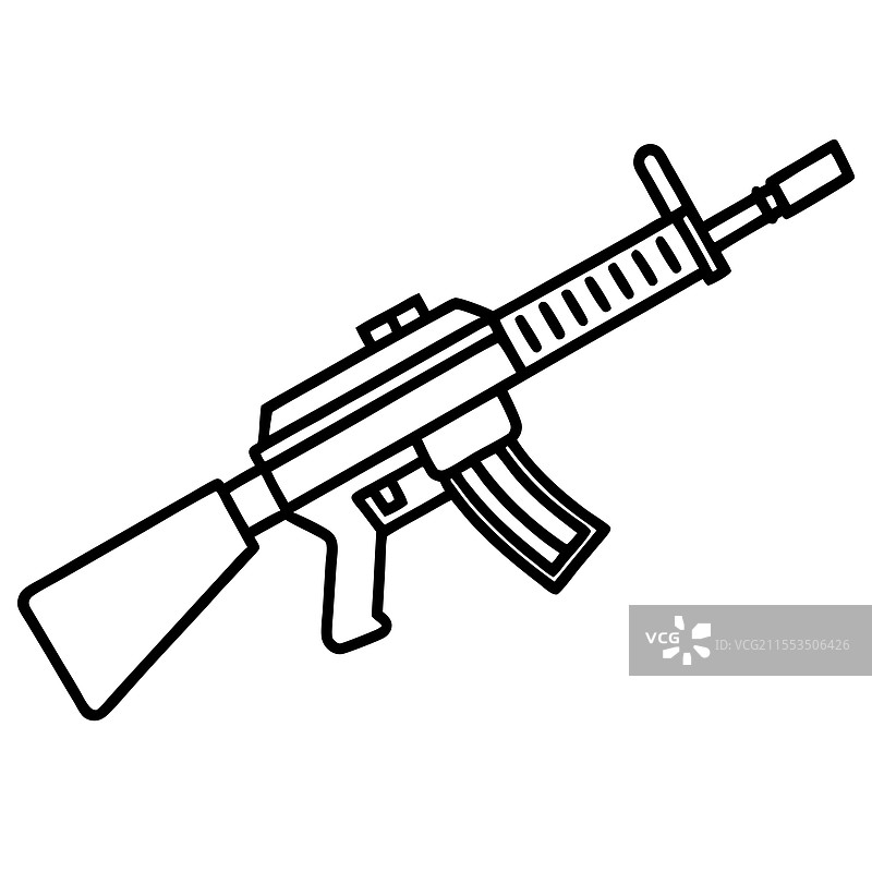 M4卡宾枪突击武器弹药弹匣图片素材