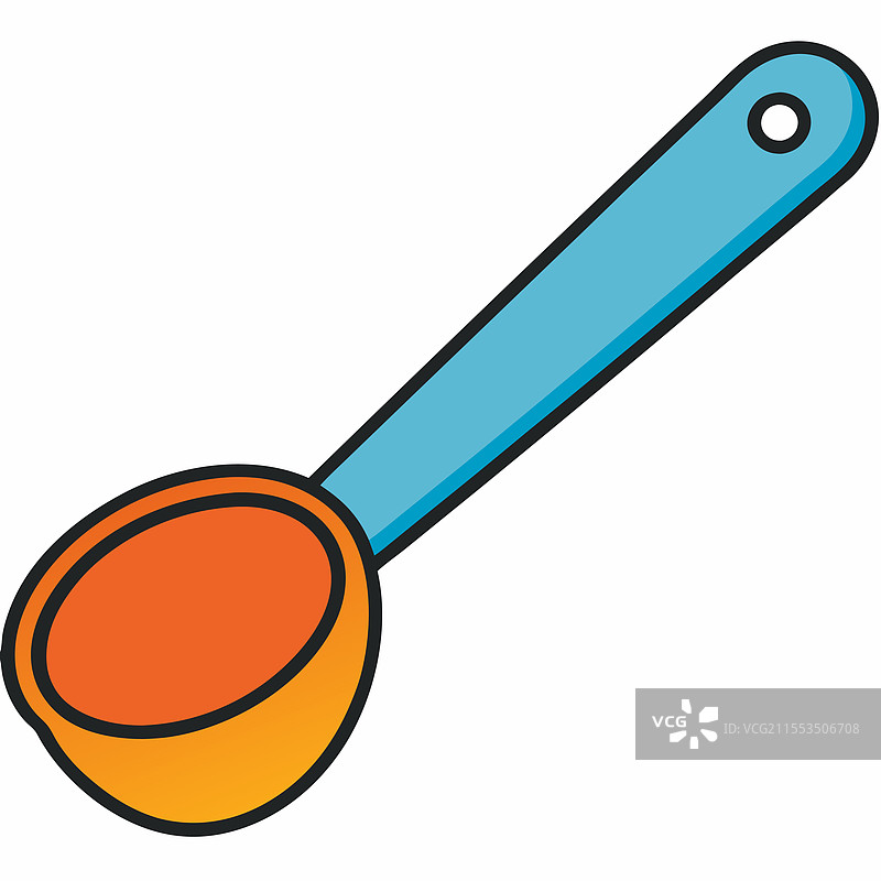 平面设计的量勺图片素材