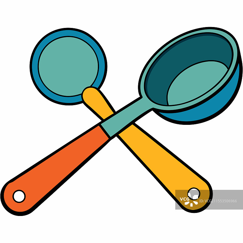 平面设计的量勺图片素材