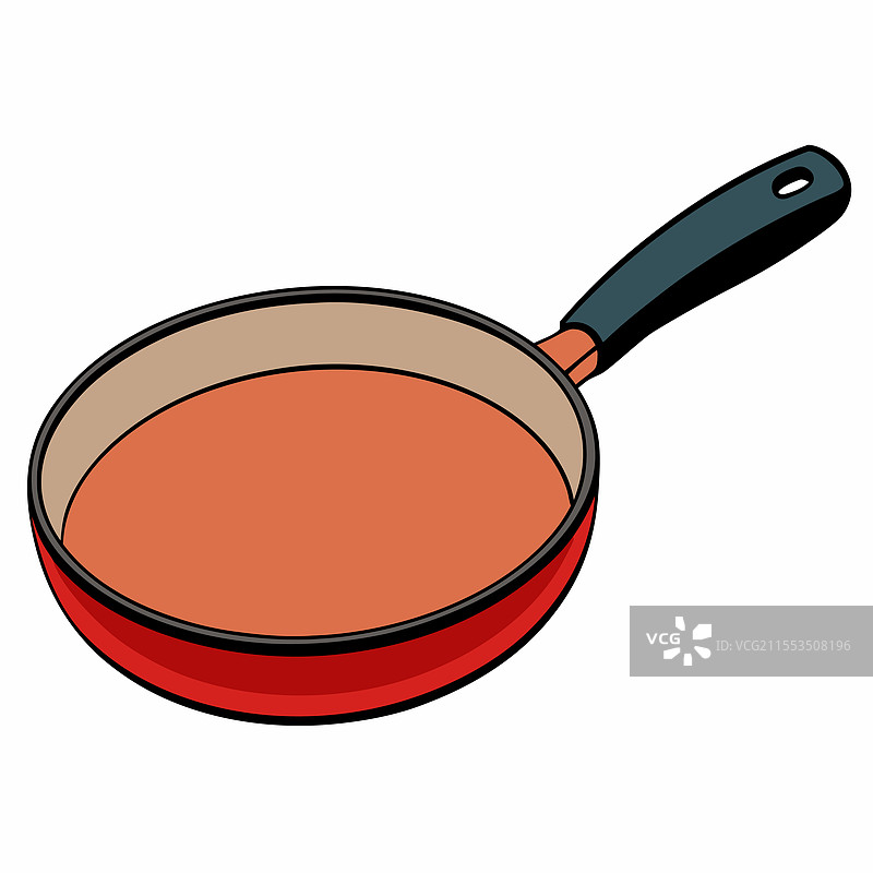 平底锅扁平设计图片素材