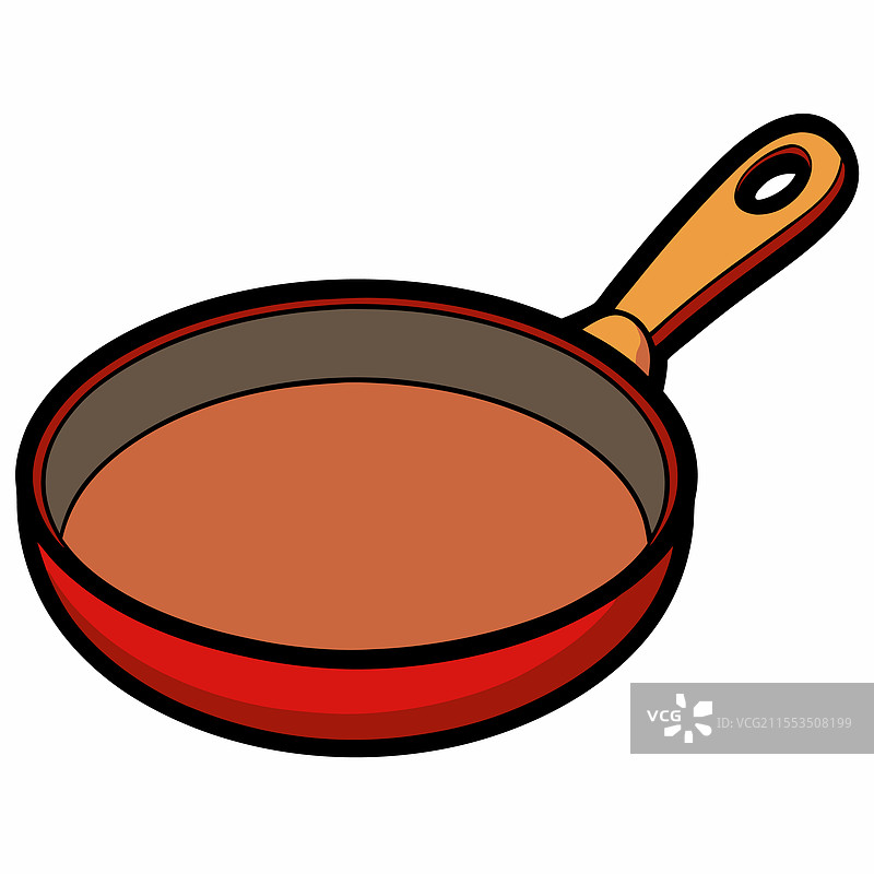 平底锅扁平设计图片素材