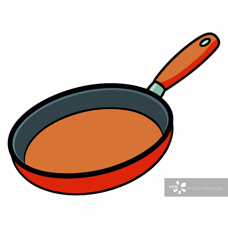 平底锅扁平设计图片素材