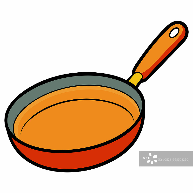 平底锅扁平设计图片素材