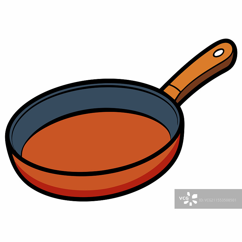 平底锅扁平设计图片素材
