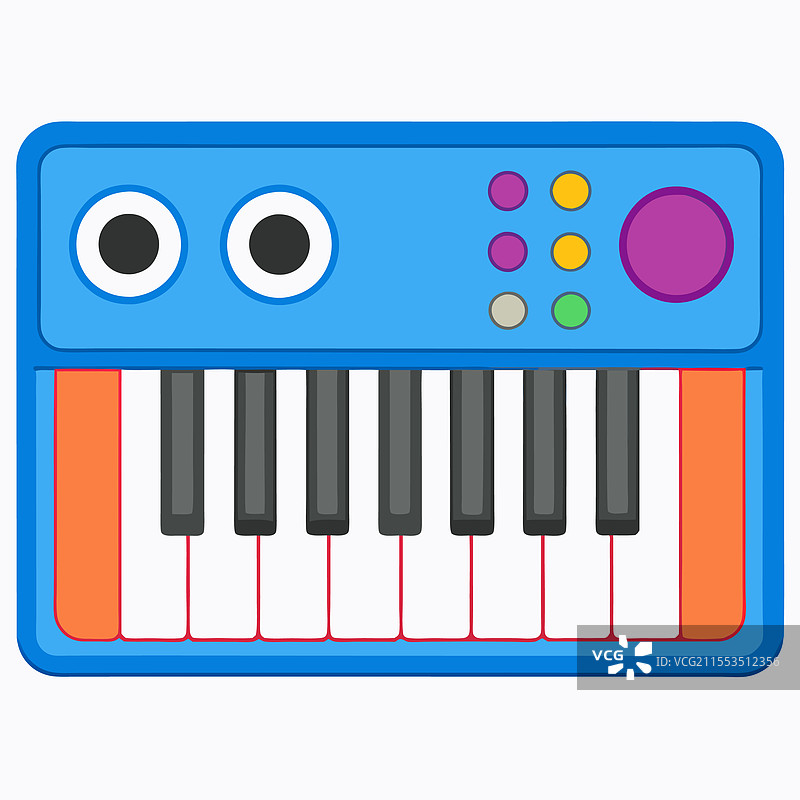 合成器扁平设计图片素材