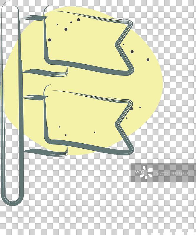 与游行相关的图标旗帜符号色点图片素材