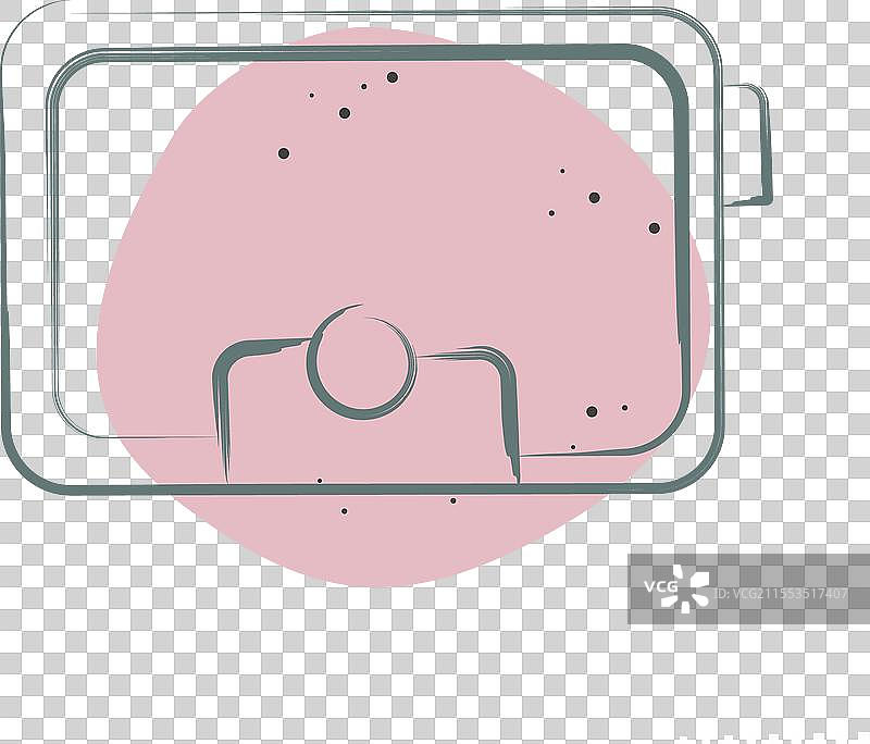 与女性节相关的图标手袋彩色斑点图片素材