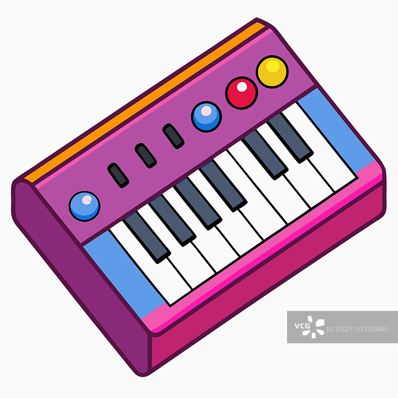 合成器扁平设计图片素材