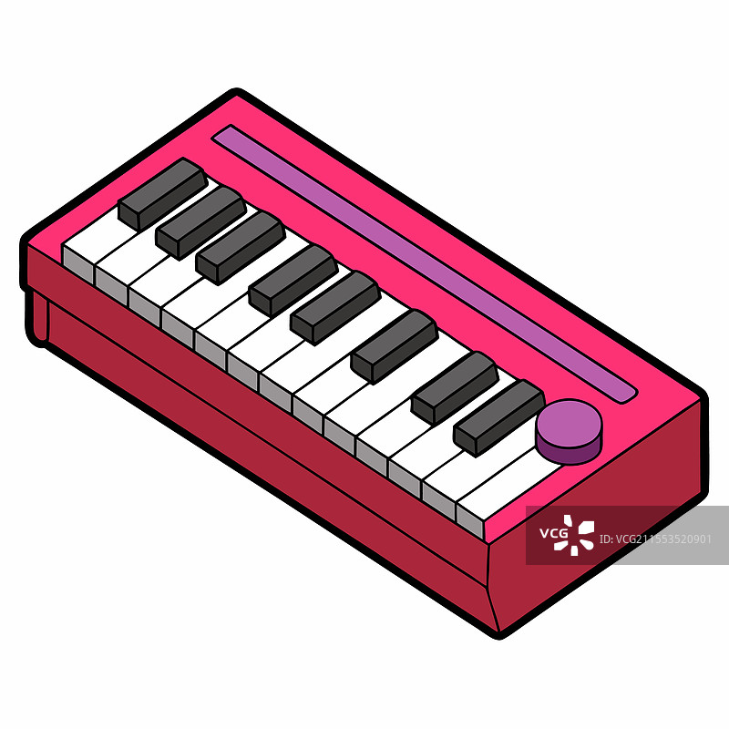 合成器扁平设计图片素材