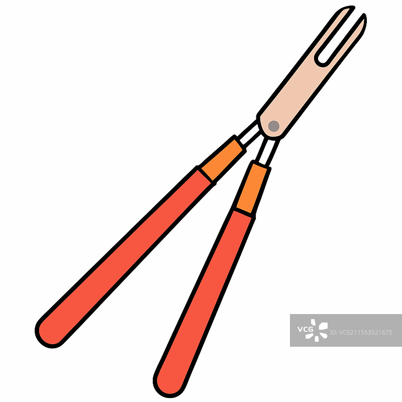 平底钳扁平设计图片素材