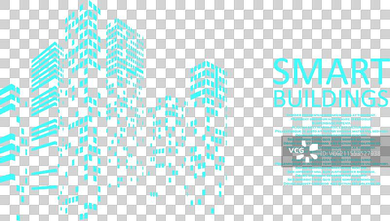 智能建筑概念设计图片素材