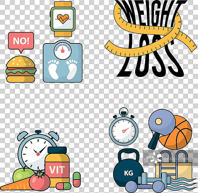 减肥健身和保健用品图片素材