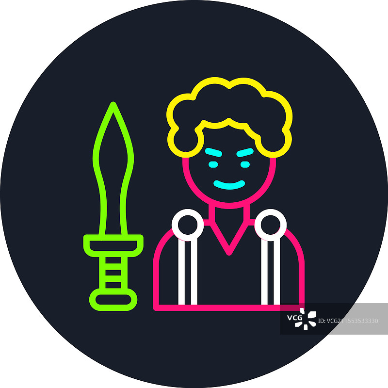 忒修斯线多色图标图片素材