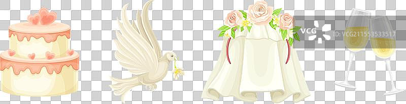 婚礼和婚姻仪式的象征与元素图片素材