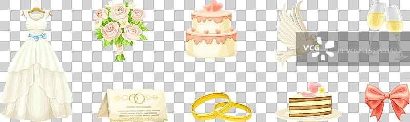 婚礼和婚姻仪式的象征与元素图片素材