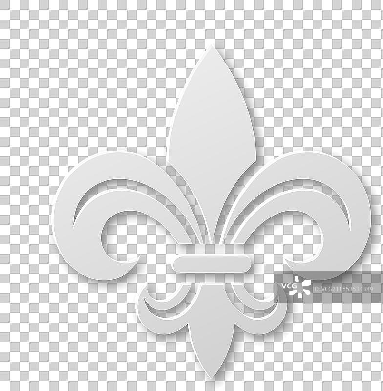 逼真的纸质3D路易斯花特写图片素材