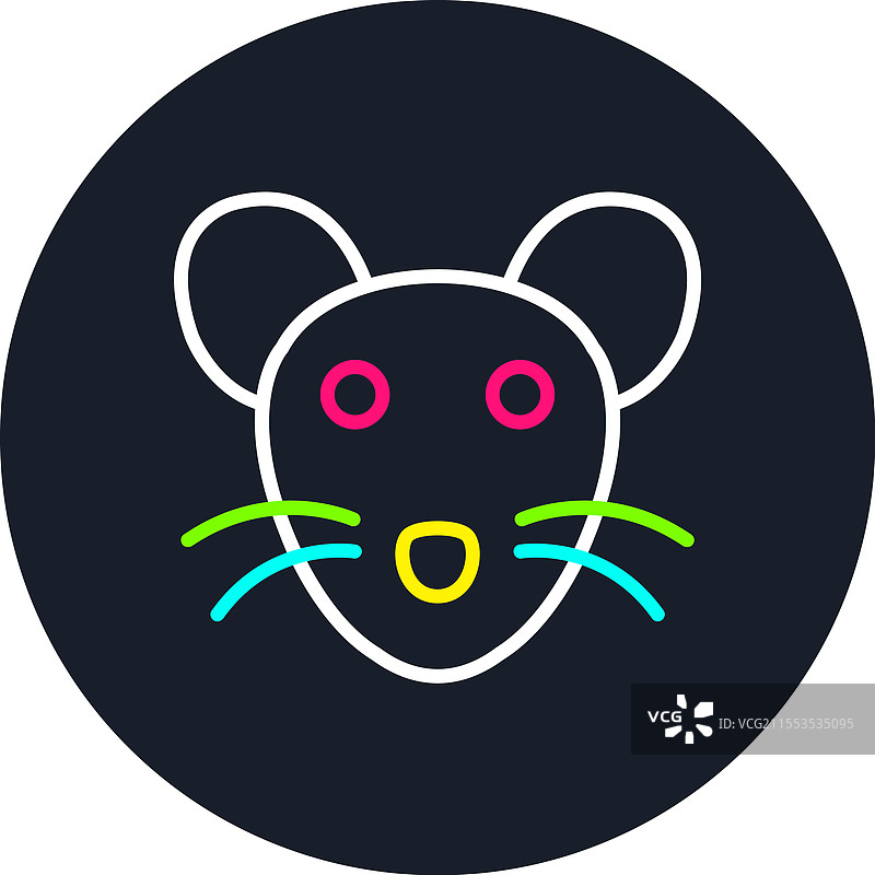 多色鼠标图标图片素材