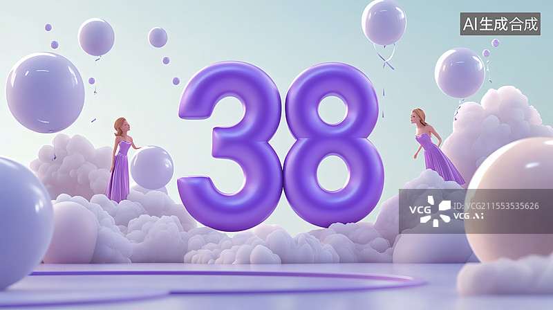【AI数字艺术】三八妇女节图片素材