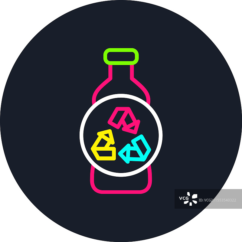 多色回收标志图标图片素材