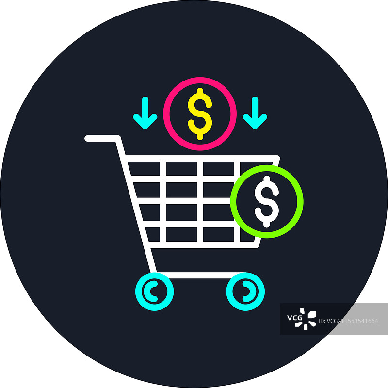 采购线多色图标图片素材