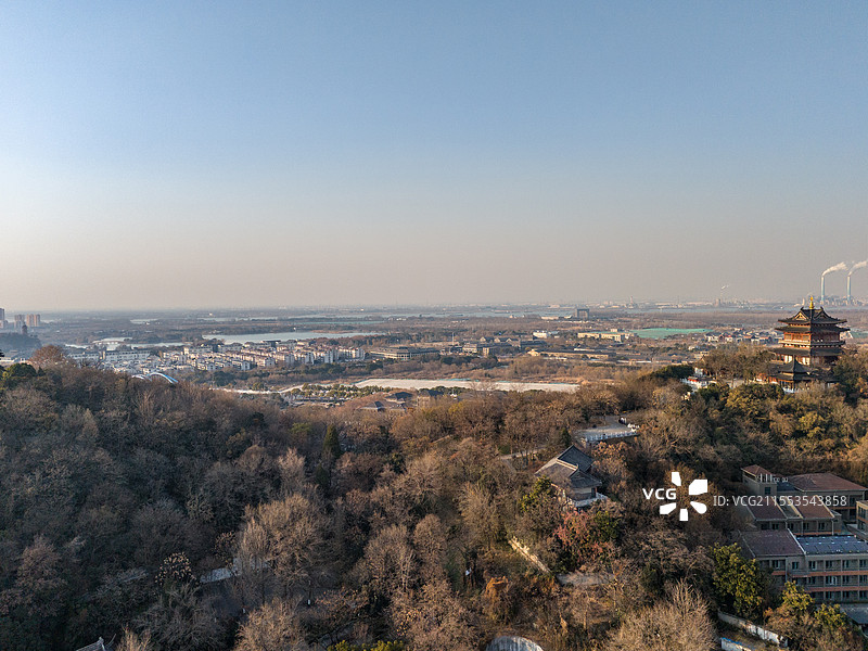 江苏江南城市镇江城市风光城市天际线景观图片素材