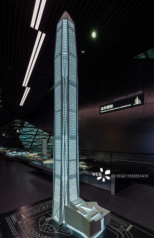 深圳平安金融大厦沙盘模型展示图片素材