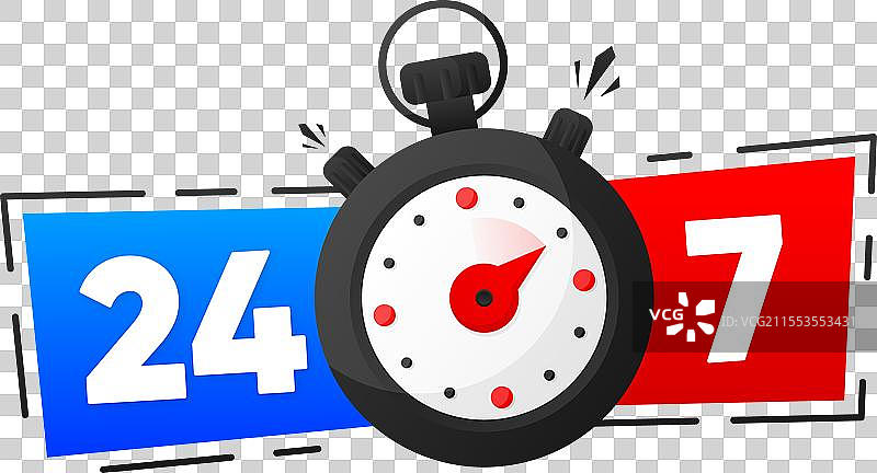 24小时服务支持概念电话图标图片素材