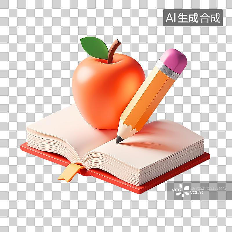 【AI数字艺术】3D卡通教育学习图标图片素材