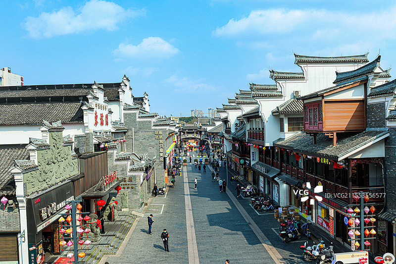 宁波鼓楼商业街图片素材