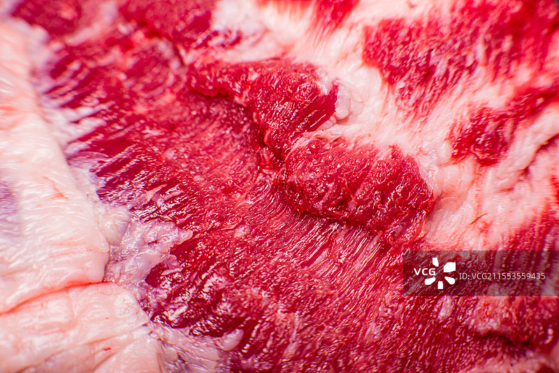 新鲜猪肉、鲜肉、五花肉、里脊肉、排骨、鲜肉特写图片素材