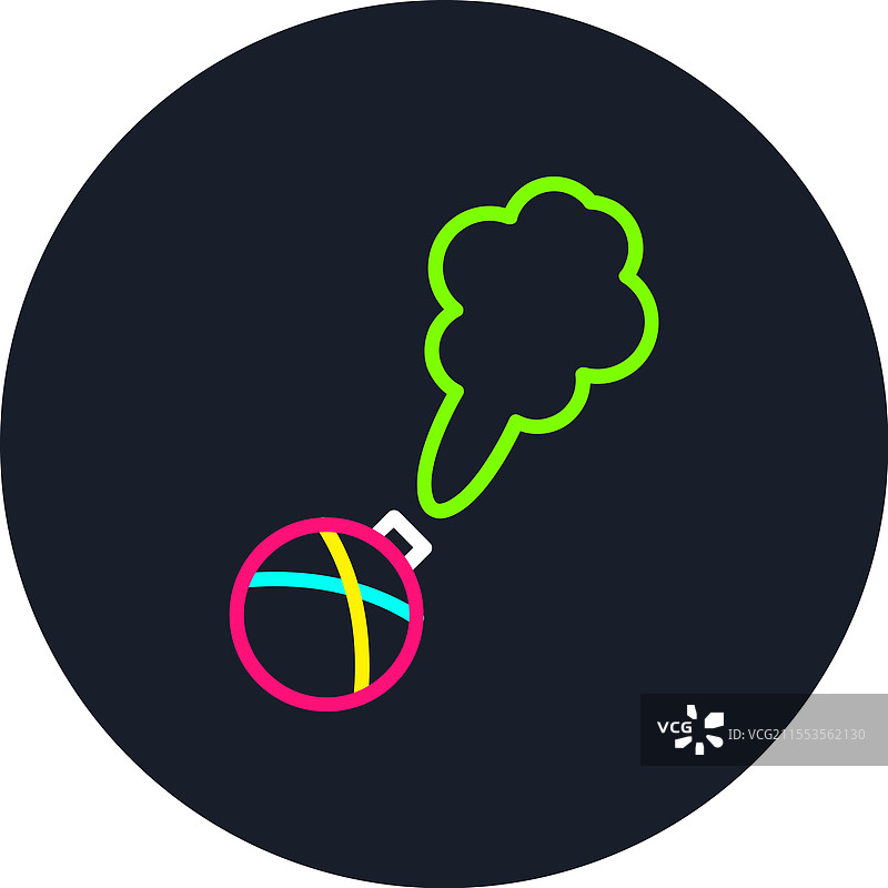 多色烟雾弹图标图片素材