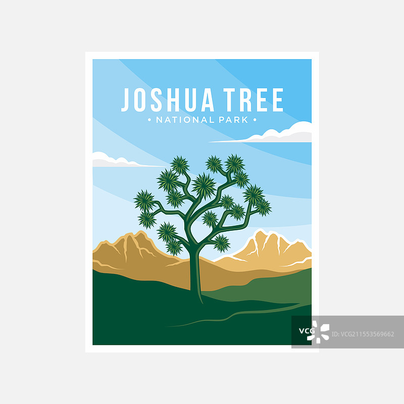 约书亚树国家公园海报图片素材