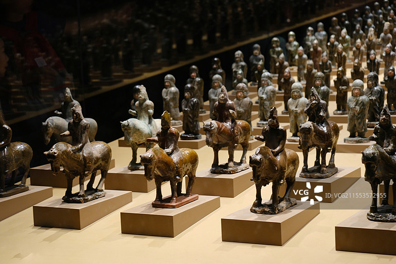 山西大同博物馆藏品。陶瓷展图片素材