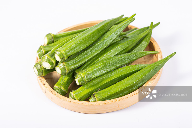 新鲜的秋葵图片素材