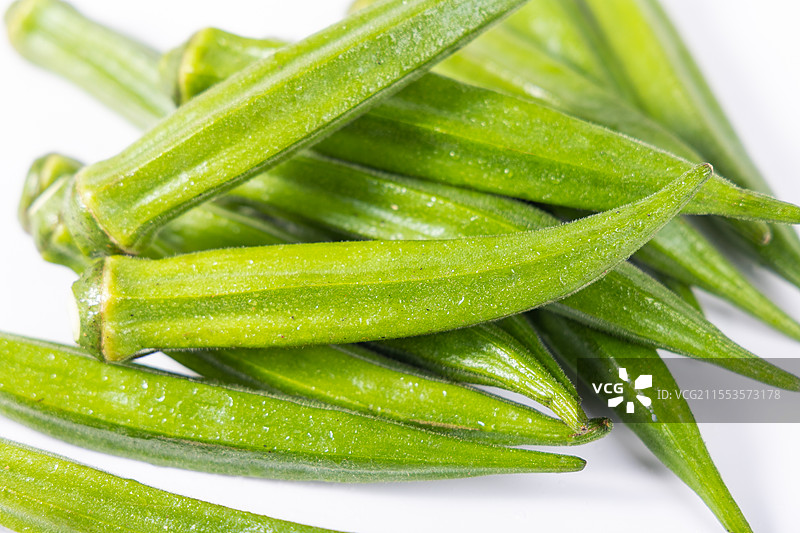新鲜的秋葵图片素材