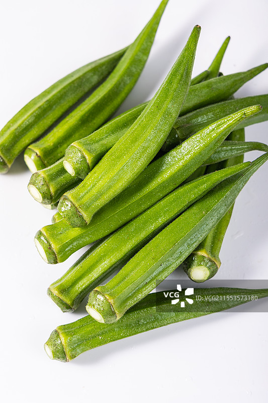 新鲜的秋葵图片素材