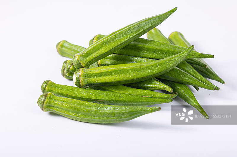 新鲜的秋葵图片素材