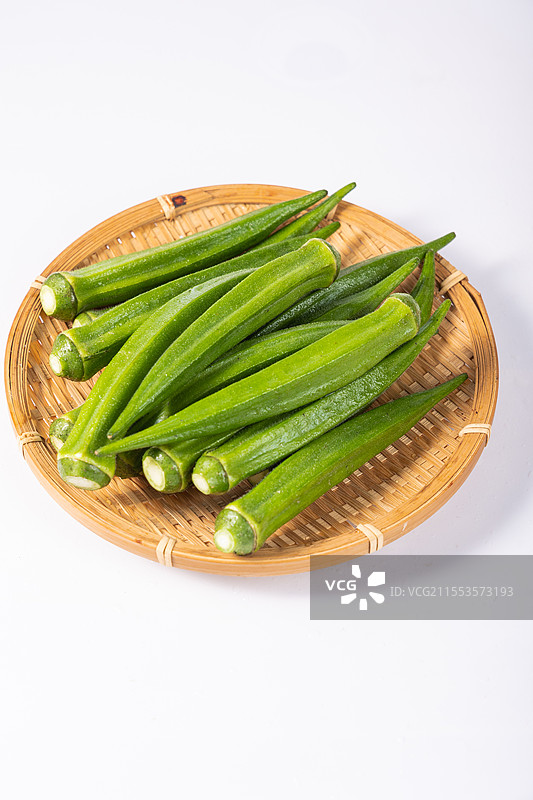 新鲜的秋葵图片素材